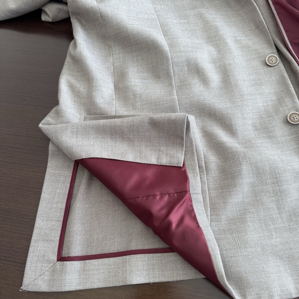 Nautica Brandford Modern Fit Sport Coat Blazer Tan Beige Mens 50L - Picture 9 of 10